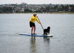 Bob and Mia Learn to Stand Up Paddleboard